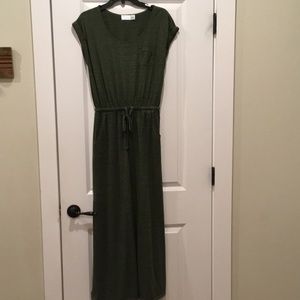Time and tru maxi dress olive aqua medium